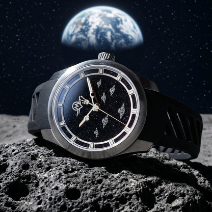EARLY VIP ACCESS - MONRO LUNA ADVENTURE MLA-WCP WE COME IN PEACE, 9039 Automatic Watch, 39mm EPDM Rubber