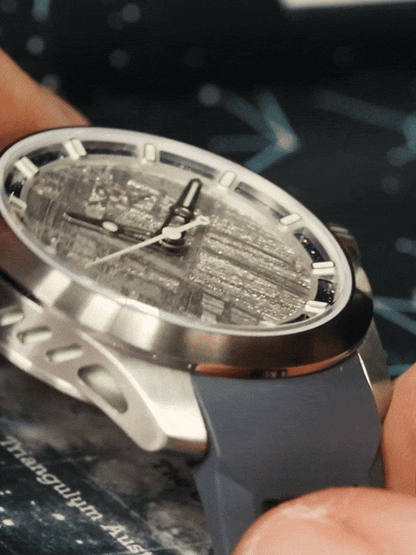 MONRO LUNA ADVENTURE MLA-MER METEORITE DIAL, 9039 Automatic Watch, 39mm EPDM Rubber