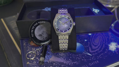 COMING SOON MONRO LUNA ADVENTURE MLA-FTM FLY ME TO THE MOON, 9039 Automatic Watch, 39mm Stainless Steel